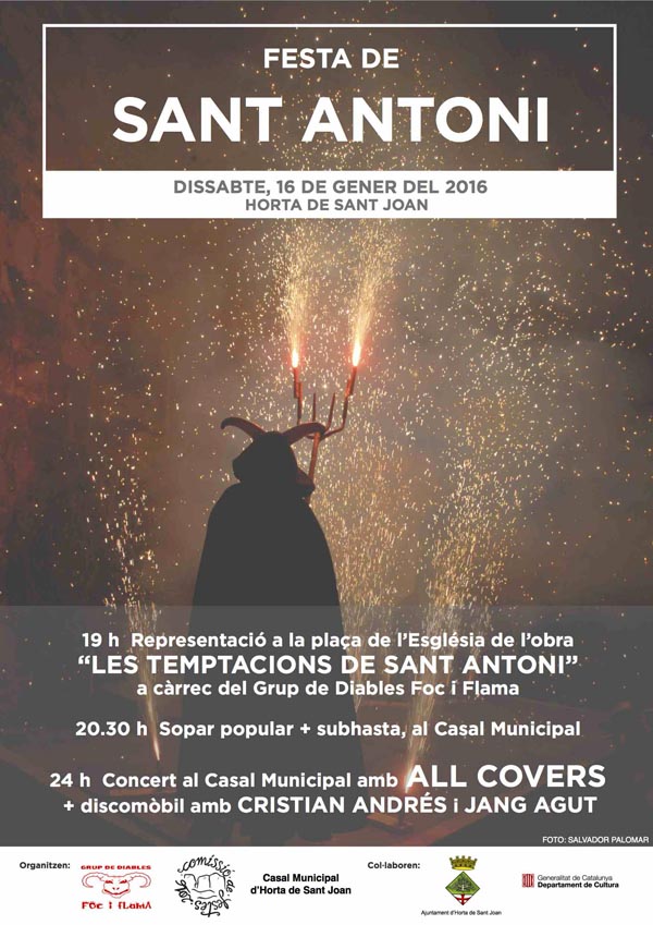 Les temptacions de Sant Antoni, teatre popular a Horta de Sant Joan