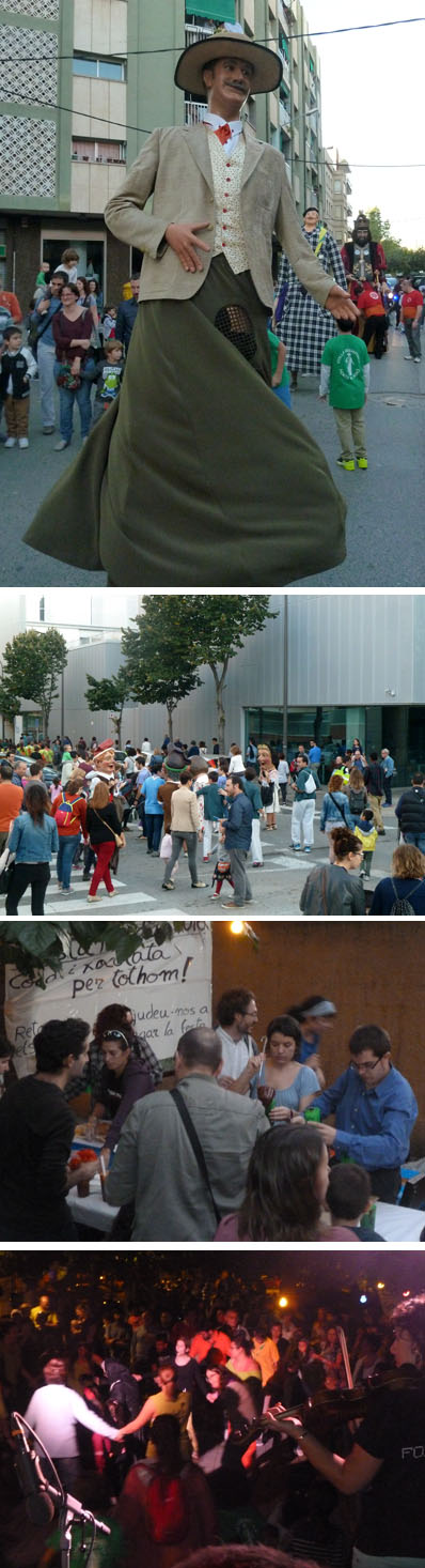 El veïnat participa a la Castanyada del barri