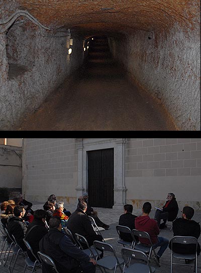 Visita  al refugi antiaeri de la Canonja