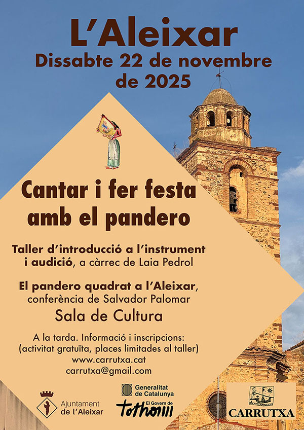 Cantar i fer festa amb el pandero