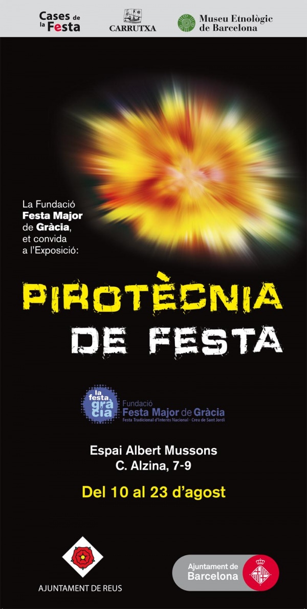 L'exposició «Pirotècnia de festa» a Gràcia