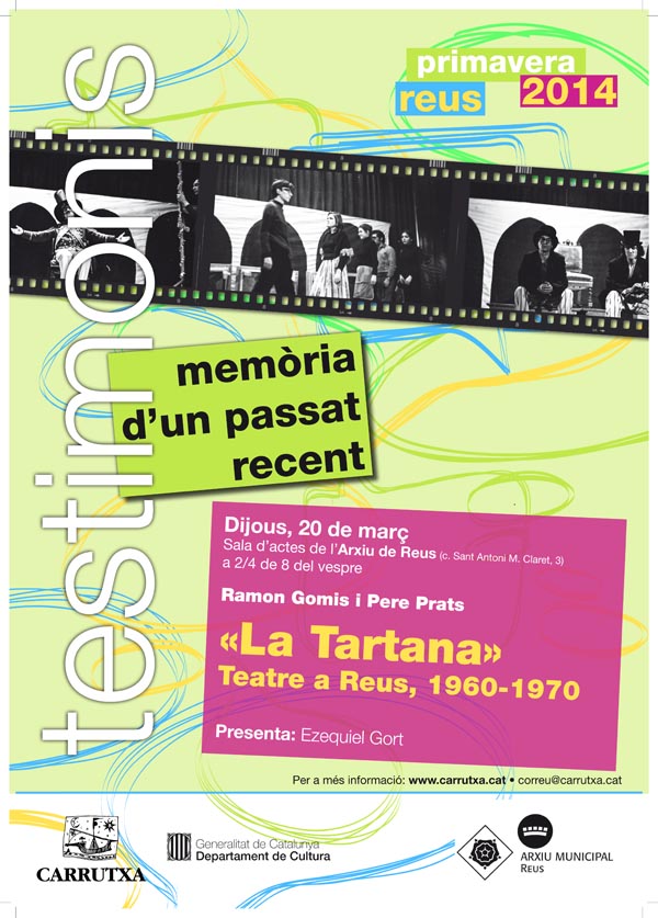 Un nou cicle de Testimonis comença amb el grup de teatre «La Tartana»