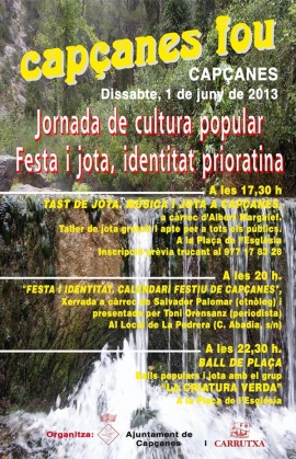 Jornada de cultura popular a Capçanes, l´1 de juny