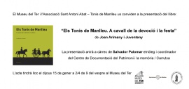 Presentació del llibre Els Tonis de Manlleu
