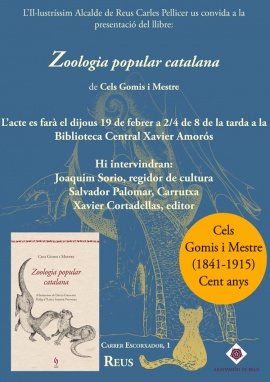 Presentació de la nova edició de la Zoologia popular de Cels Gomis